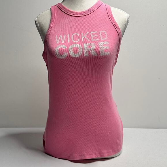 Whimtee Wicked Core Bubble Gum Pink Tank Size Medium Full Length - Picture 1 of 6